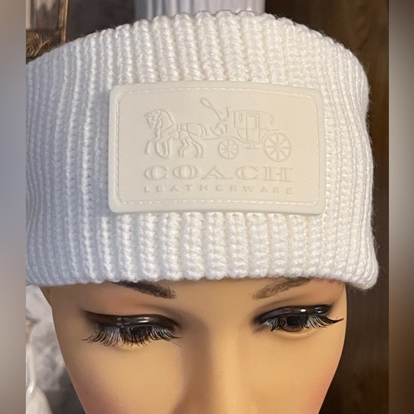 COACH Cable Knit Winter Headband - Picture 3 of 13